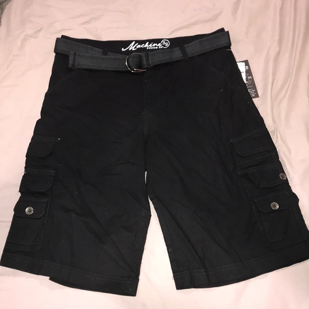 Machine Custom Co. Cargo Shorts + Belt